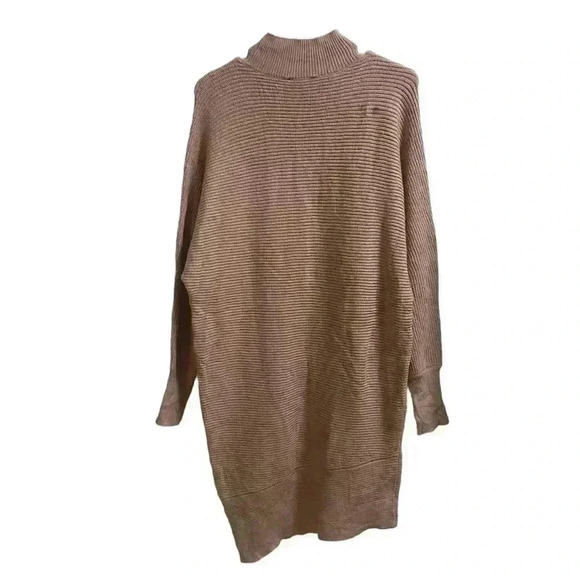 Express Blush Pink Asymmetrical Sweater Dress Size Medium - Picture 2 of 6